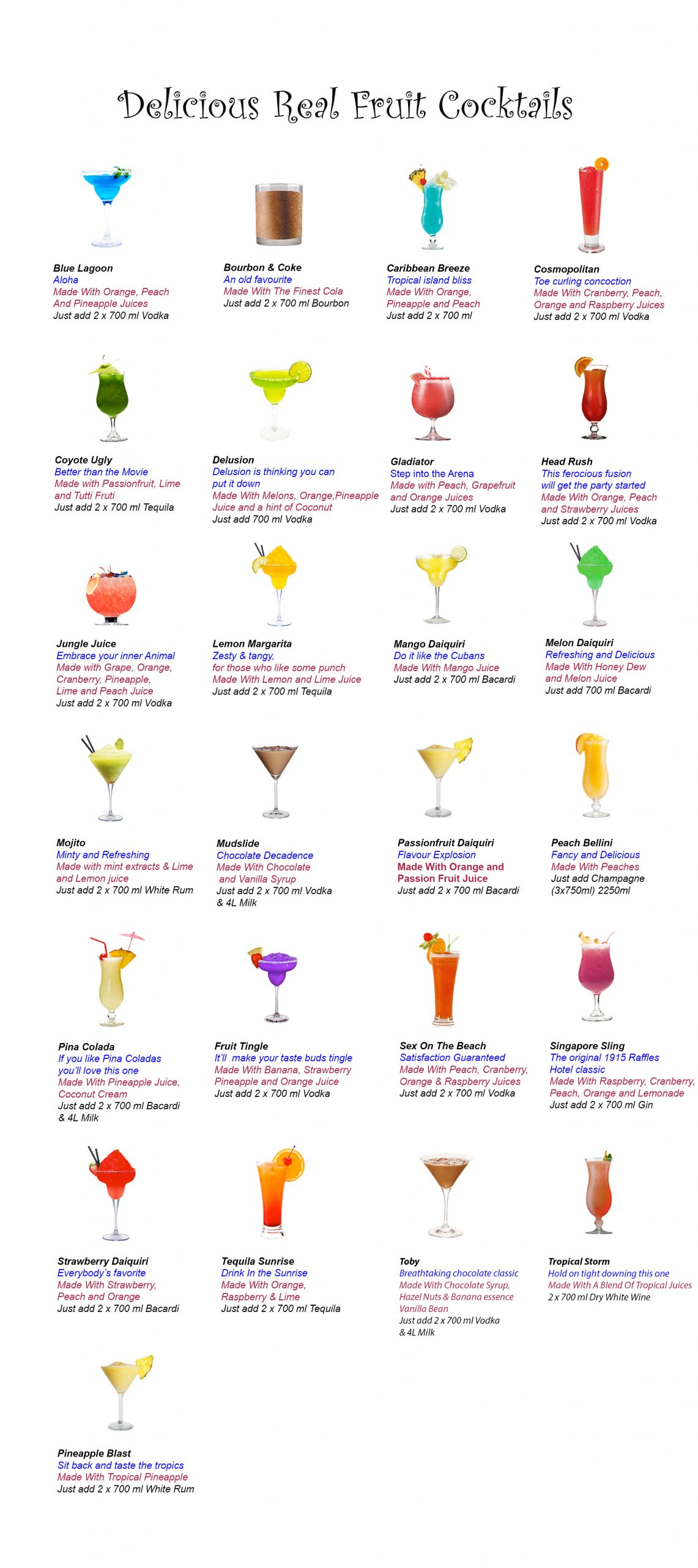Cocktail List 2023